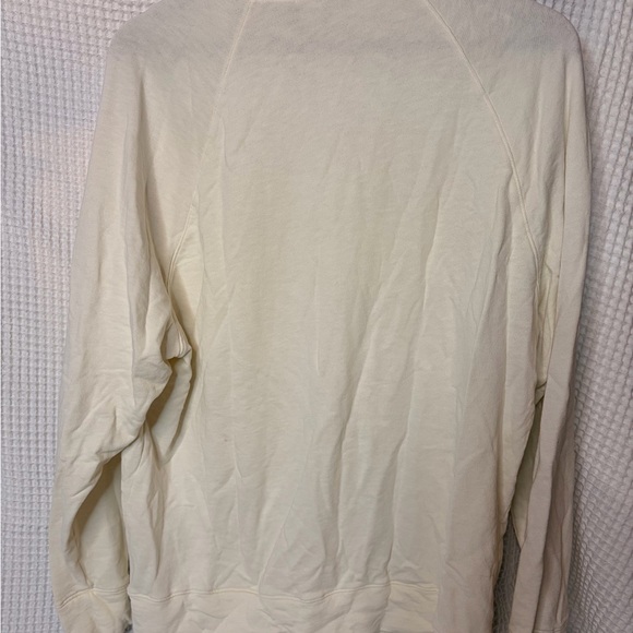 James Perse Soft Cream Pullover Sweatshirt Size 3 - Picture 3 of 5
